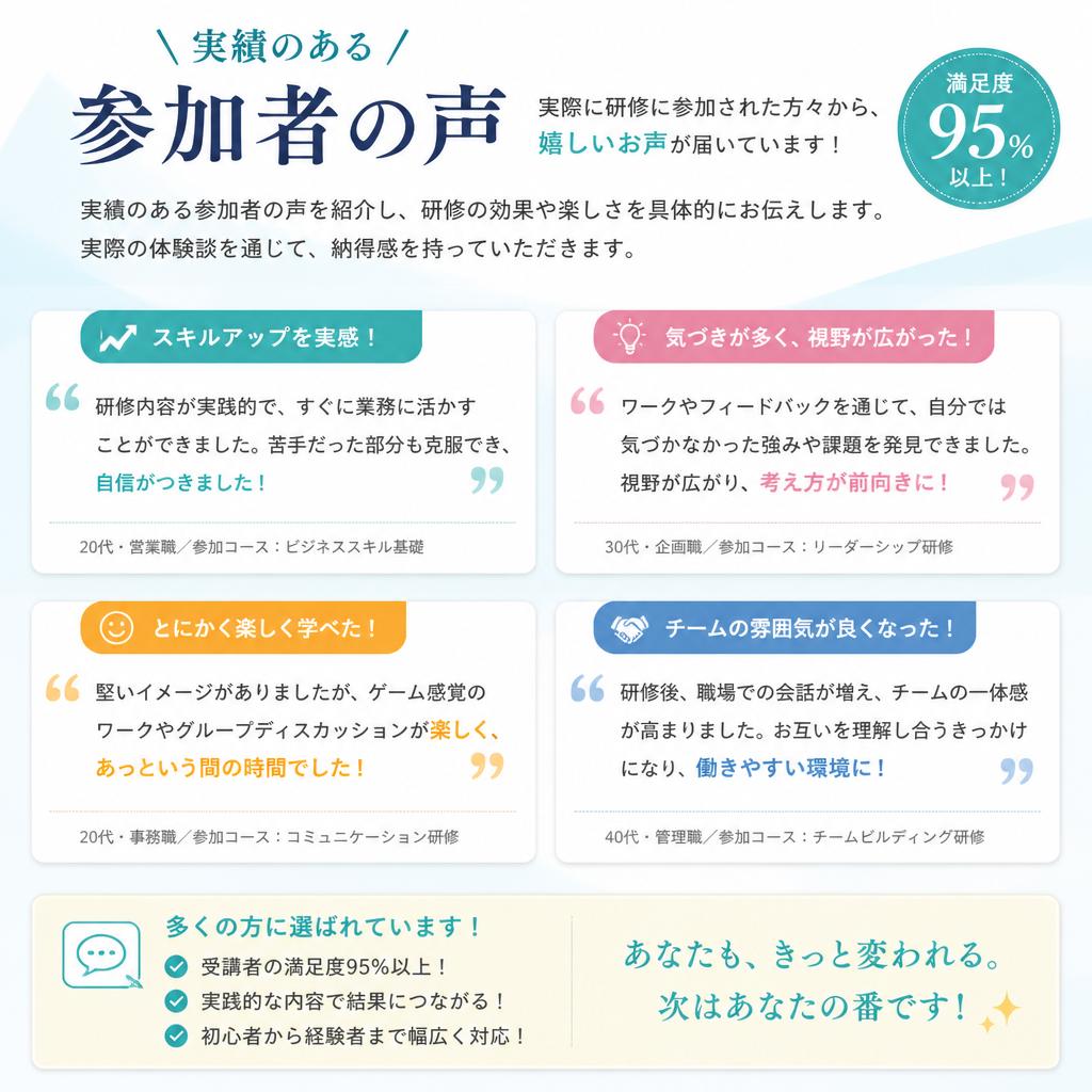 4. 過去の参加者の声